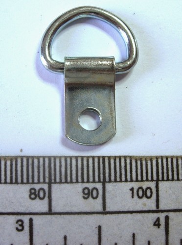 D Loop Picture Hook 5/8" - Nickel Plated - Pkt.10 - Picture 2 of 2