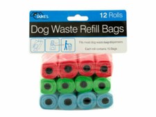 Dog Poop Bags for Pet Waste, Clean Up Refills on a Roll Variety Colors 180 Bags