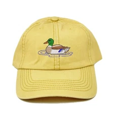 Mallard duck embroidered cotton baseball cap hat (many colors)