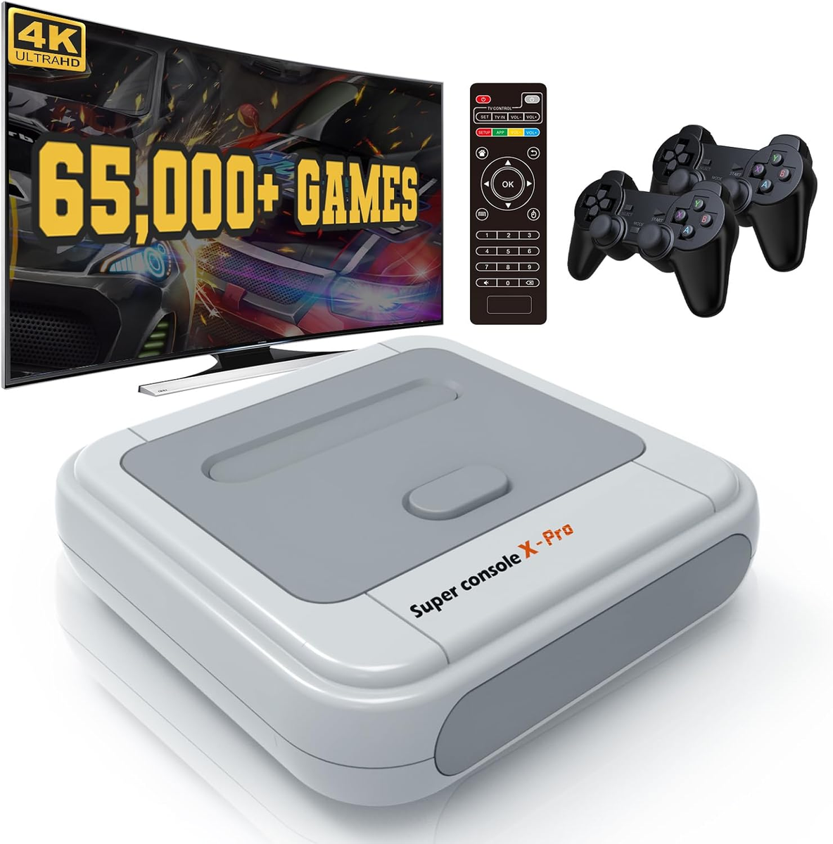 Retro Game Console 256GB, Super Console X PRO Built-In