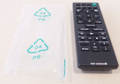 Remote RMT-AM33OU For Sony Audio MHC-V71 SHAKE-X10 MHC-V02 - Black