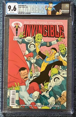 Invincible 3 CGC 9.6 1st Flaxans 7,350 copies Amazon Kirkman 2003 Custom Label