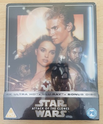 Star Wars Ep Ll Attack Of The Clones 4k Ultra Hd Blu Ray Steelbook New Sealed Ebay