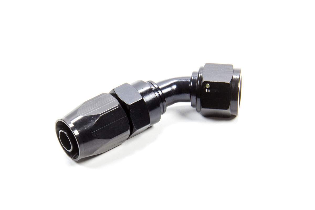 Fragola Hose Fitting #6 45-Degree. to #8 Hose Black 224505-BL Fragola Hose Fitting #6 45-Degree. to #8 Hose Black 224505-BL