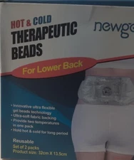 NEWGO Ice Pack for Back Pain Relief, 2 Pack Hot or Cold Gel Cold Packs