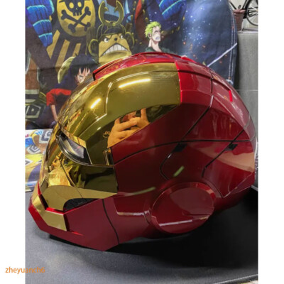 AutoKing New Gold Iron Man MK5 Helmet Electronic Voice Activated