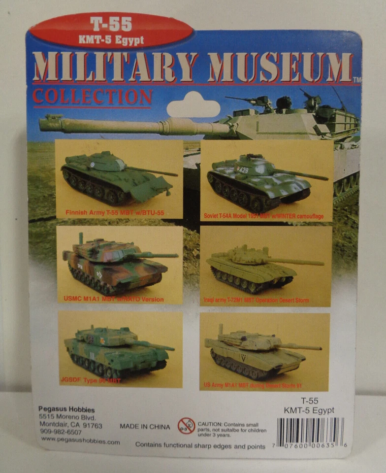 Tanque Pegasus Hobbies #00635 escala 1/144 ejército egipcio T-55 KMT-5 MBT Foto 3 de 3