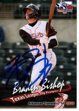 Braden Bishop 2018 Arkansas Travelers Texas League Top Prospect Signed Card