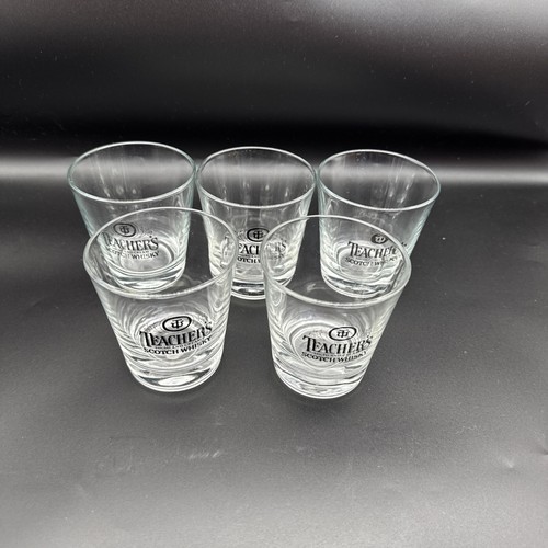 5 X Teacher's Highland Cream Scotch Whiskey Glasses Pre Owned Good condition - Picture 4 of 14