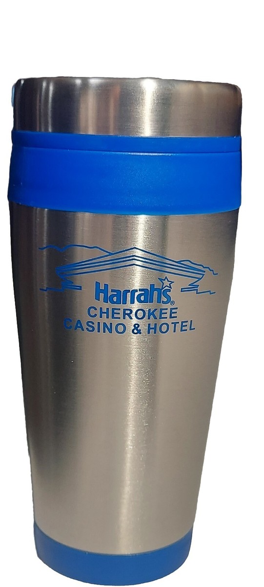 Harrah's Hotel And Casino 12oz Steel Tumbler Traveling Cup New In