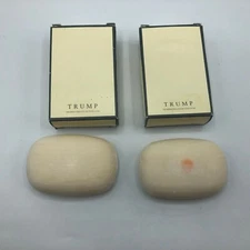 TRUMP HOTEL Bath Bar Soap Rivitalizing (One Is Damaged)  Unwrapped NOS Lot 2
