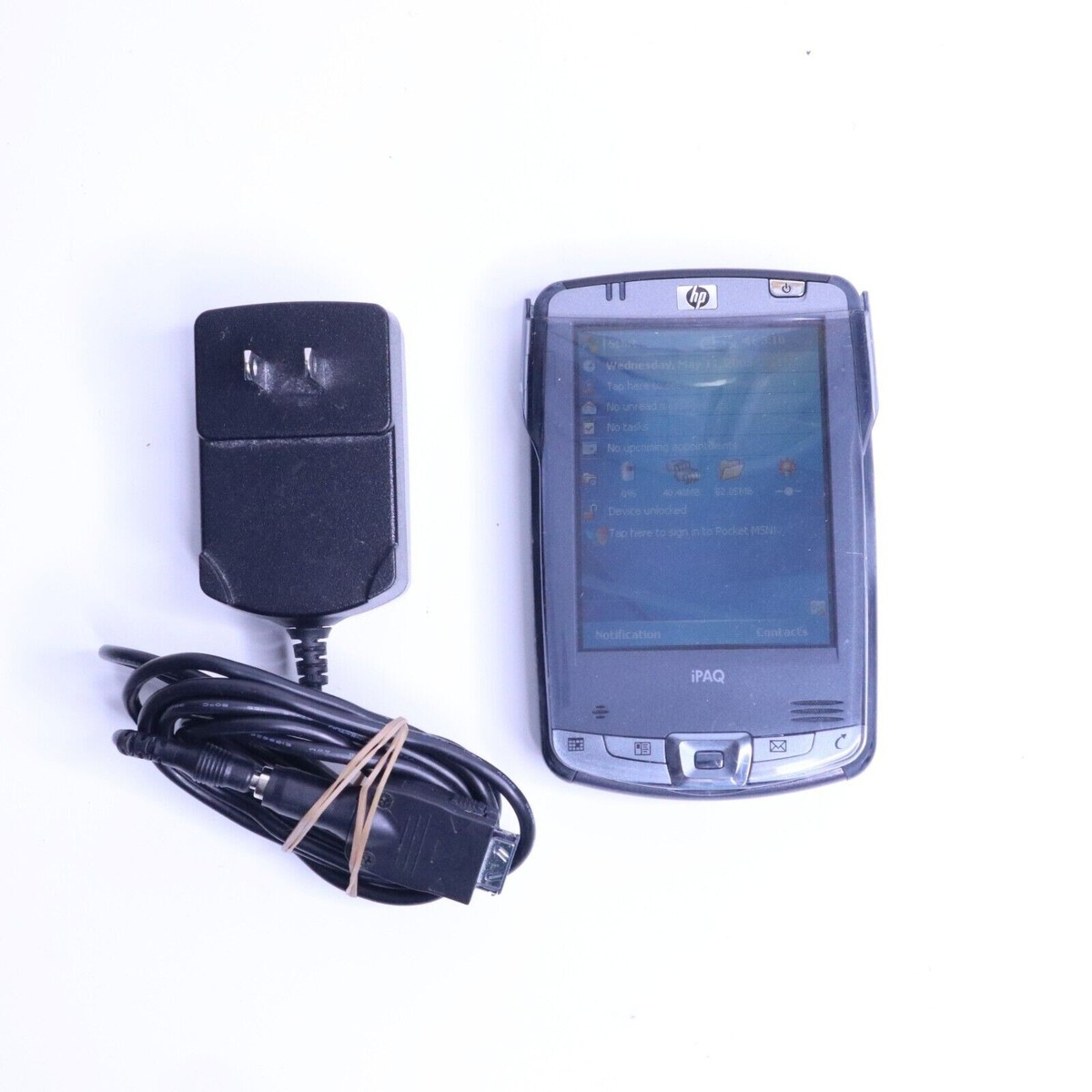 HP iPAQ Pocket PC PDA HX2490 Windows Mobile 5.0 w/Charger Working