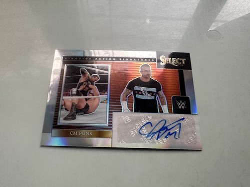 2024 Panini Select WWE Ringside Action Signatures Silver Prizm CM Punk Autograph - Bild 5 von 10