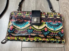 Sakroots Boho Tribal Multicolor Smartphone Wristlet or Crossbody Wallet Purse