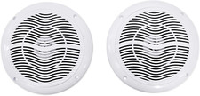 Rmc65W Pair 6.5" 600W Waterproof Marine Boat Speakers 2-Way, White