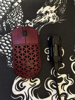 Mambasnake M5 Ultra Gaming Mouse Red 39g Carbon Fiber  8000hz PR New WITH BOX