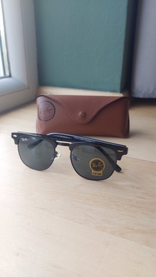 Original Ray-Ban Clubmaster RB3016 W0365   NEU & Ungetragen inkl. Leder-Etui