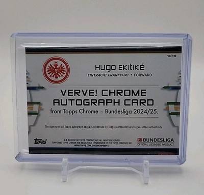 2024-25 Topps Chrome Bundesliga Hugo Ekitike Verve Chrome