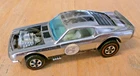 Vintage Hot Wheels Redline 1970 Chrome Boss Hoss Club Car #9 - WHITE Interior