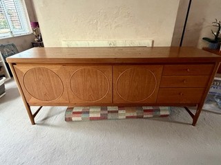 Nathan Circles Vintage Mid Century Sideboard Cupboard