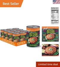 Organic Refried Beans Canned, Traditional Beans Light in Sodium, Gluten Free...