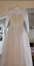 White Lace Wedding Dress Size 8