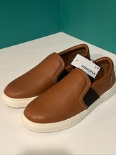 Sonoma Youth Boys Shoes Brown Size 4 Bradd Slip On Comfort Dress New without Box
