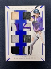 2019 Panini National Treasures Brendan Rodgers Game Gear Material Eights #/10