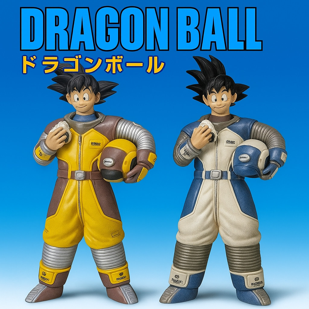 Figurine Son Goku Dragon Ball Z de 24 cm en combinaison spatiale Capsule Corp