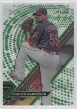2017 Topps High Tek Pattern 1 Green Rainbow 98/99 Carlos Carrasco #HT-CC v1x