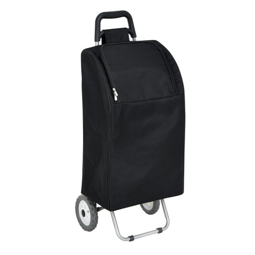 Shopping Trolley 2 Wheel Folding Black Insulated Shopper 50L Lightweight - Picture 3 of 7