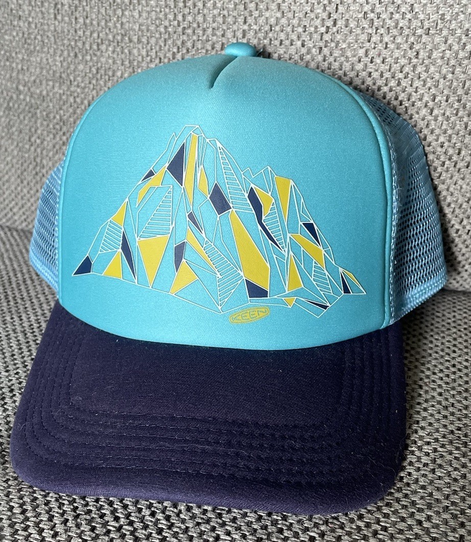 Cappello Berretto KEEN Blu Regolabile Snap Back Outdoor Escursionismo Montagna Scena