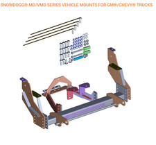 Snowdogg Md Mount 16062105 Gm Gmc Chevy 1500 4x4 99-07 Buyers Snow Plow Truck