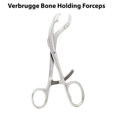 Verbrugge Bone Holding Forceps 17.5 cm Orthopedic Instruments German Grade