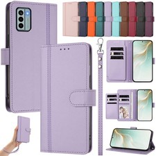 Leather Magnetic Flip Wallet Case For Nokia HMD Fuison Skyline Pulse G22 G42 C22
