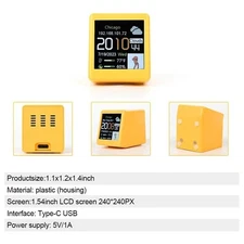 Smart WIFI Weather Clock, Desktop Station with Electronic Album Decoration Use