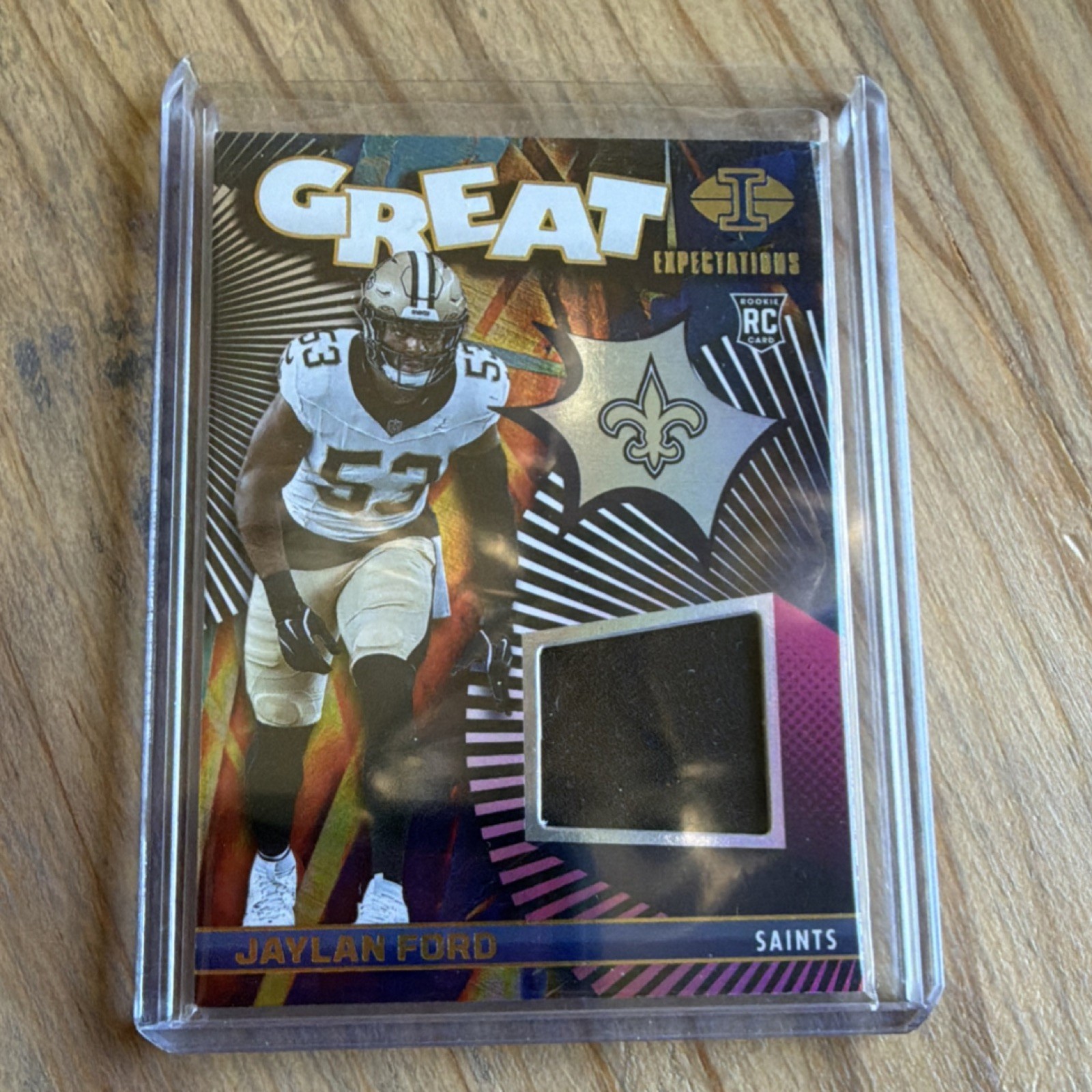 2024 Panini Illusions Great Expectations Jaylan Ford Saints Rookie GE-JFD