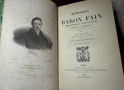 MEMOIRES DU BARON FAIN