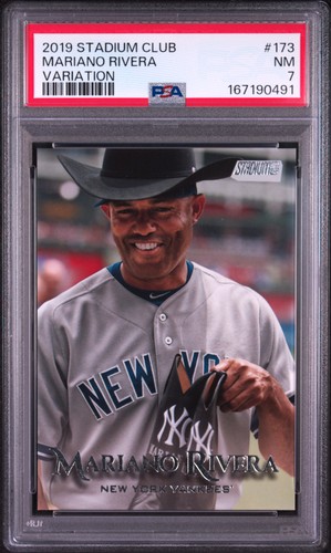 2019 TOPPS STADIUM CLUB VARIATION #173 MARIANO RIVERA PSA 7