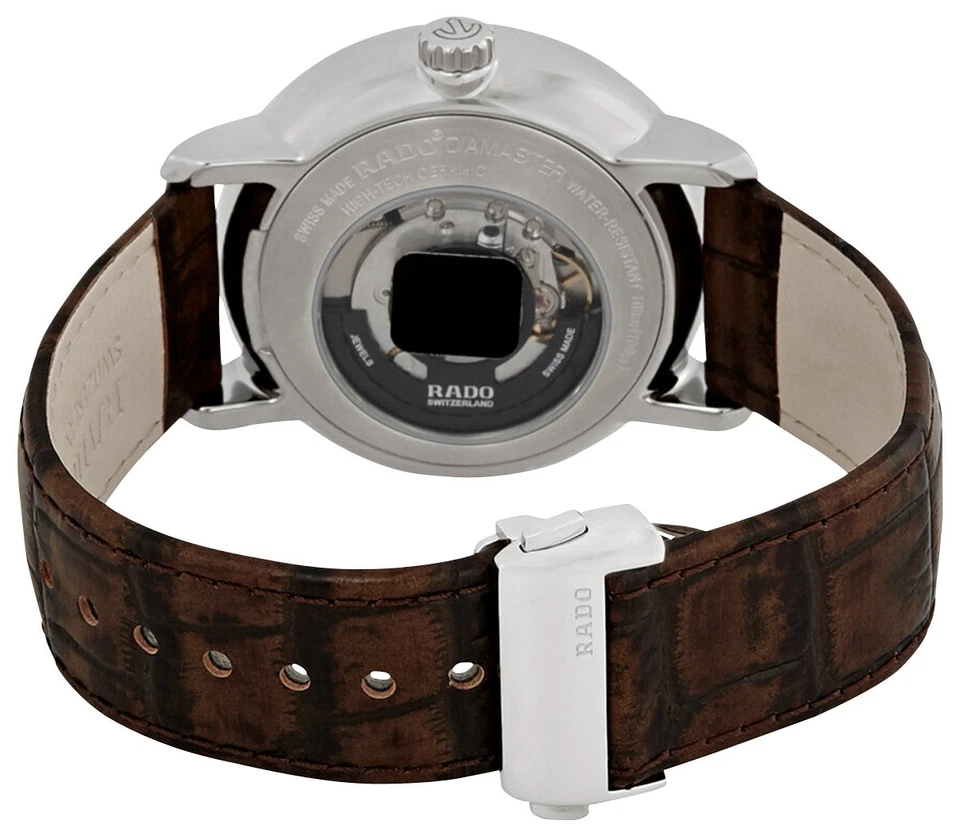 Reloj Hombre Rado DiaMaster Automático Cerámica y Titanio Cuero Marrón R14129316 Foto 3 de 3