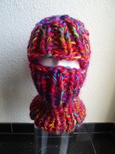 Sturmhaube Balaclava  Grobstrick Mohair Hands...