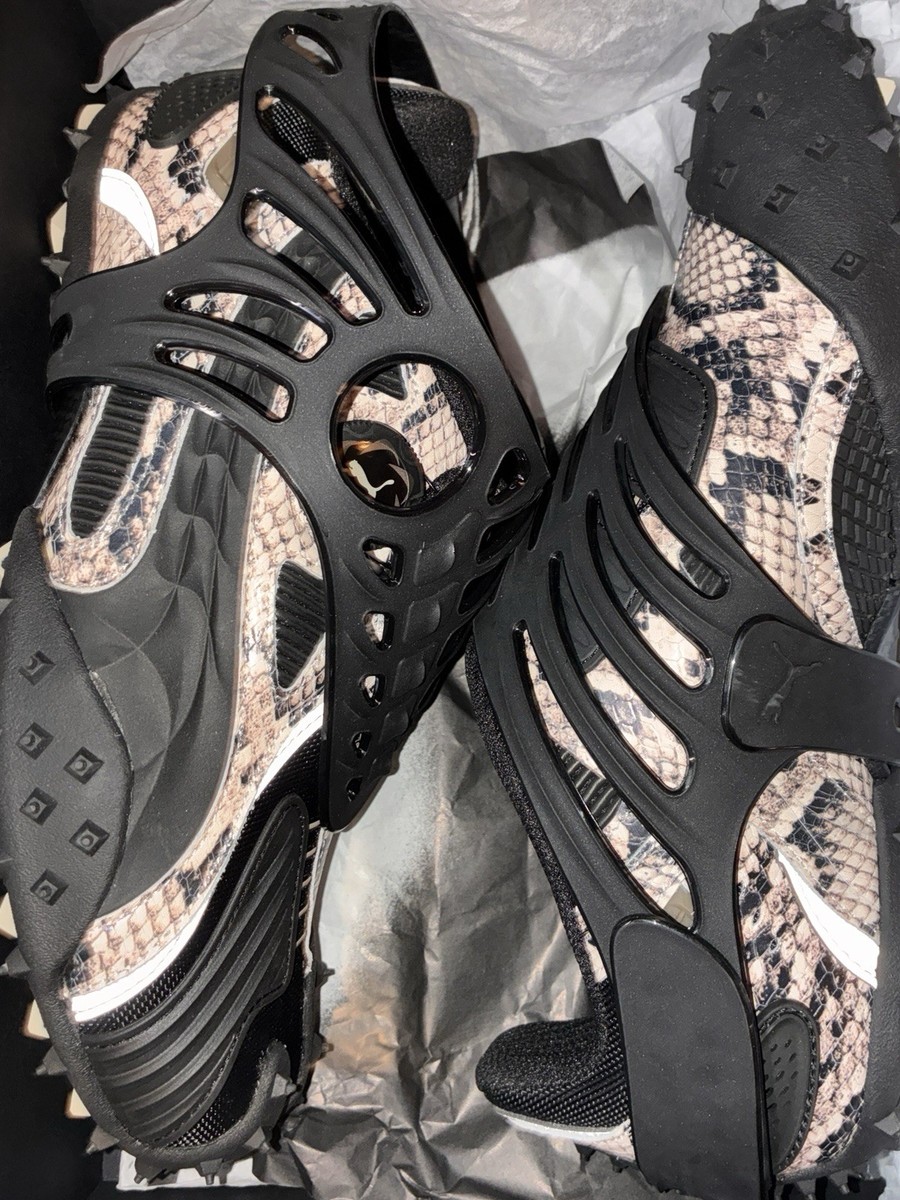 Size 8.5 - Puma A$AP Rocky x Mostro Gabbia Black Snakeskin | eBay