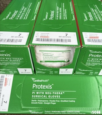 (06/30/2028) Cardinal Protexis PI Neu-Thera Gloves Sz 7 2D73TE70 4 Boxes (200ct)