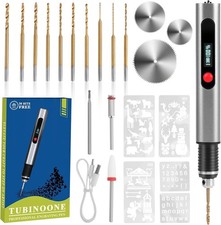 Akku-Mini-Bohrschrauber Stift, 3 Geschwindigkeiten Wiederaufladbare Zum Selbermachen Elektro Handwerkzeuge mit 10 Sm