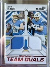 2025 Rookies And Stars Justin Herbert Ladd McConkey Team Dual Patch Chargers💎🔥