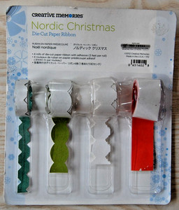 Creative Memories -  Nordic Christmas Die-Cut Paper Ribbon  - Retired NLA