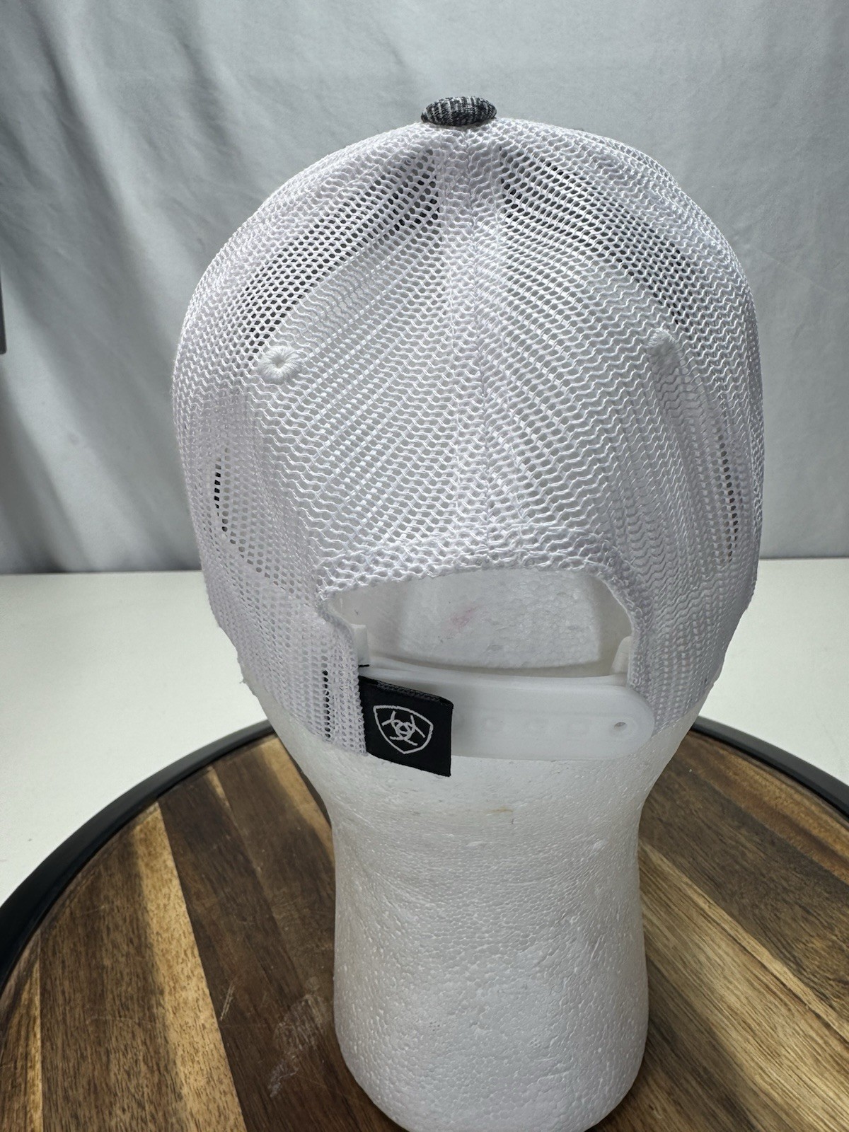 Ariat Hat Mens Baseball Cap US Flag Patch Mesh Sn… - image 4