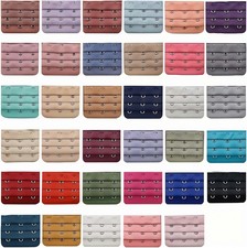 35 PCS Bra Extender 3 Hooks 3 Rows, Band Strap Back Clips Extender,...