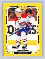 2025-26 O-Pee-Chee Hockey Yellow Oliver Kapanen #213 Montreal Canadiens