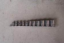 Snap-on Tools 11 Pc 38 Drive Sae 12 Point Chrome Low Profile Socket Set